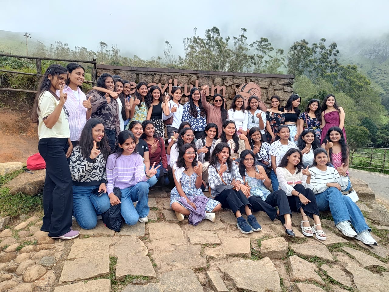 K.K. Wagh College of Agril. Biotrech College Nashik arranged V Sem. Educational Tour at Keral 10 Oct 25 @Munnar, Keral National Park and Botanical Garden